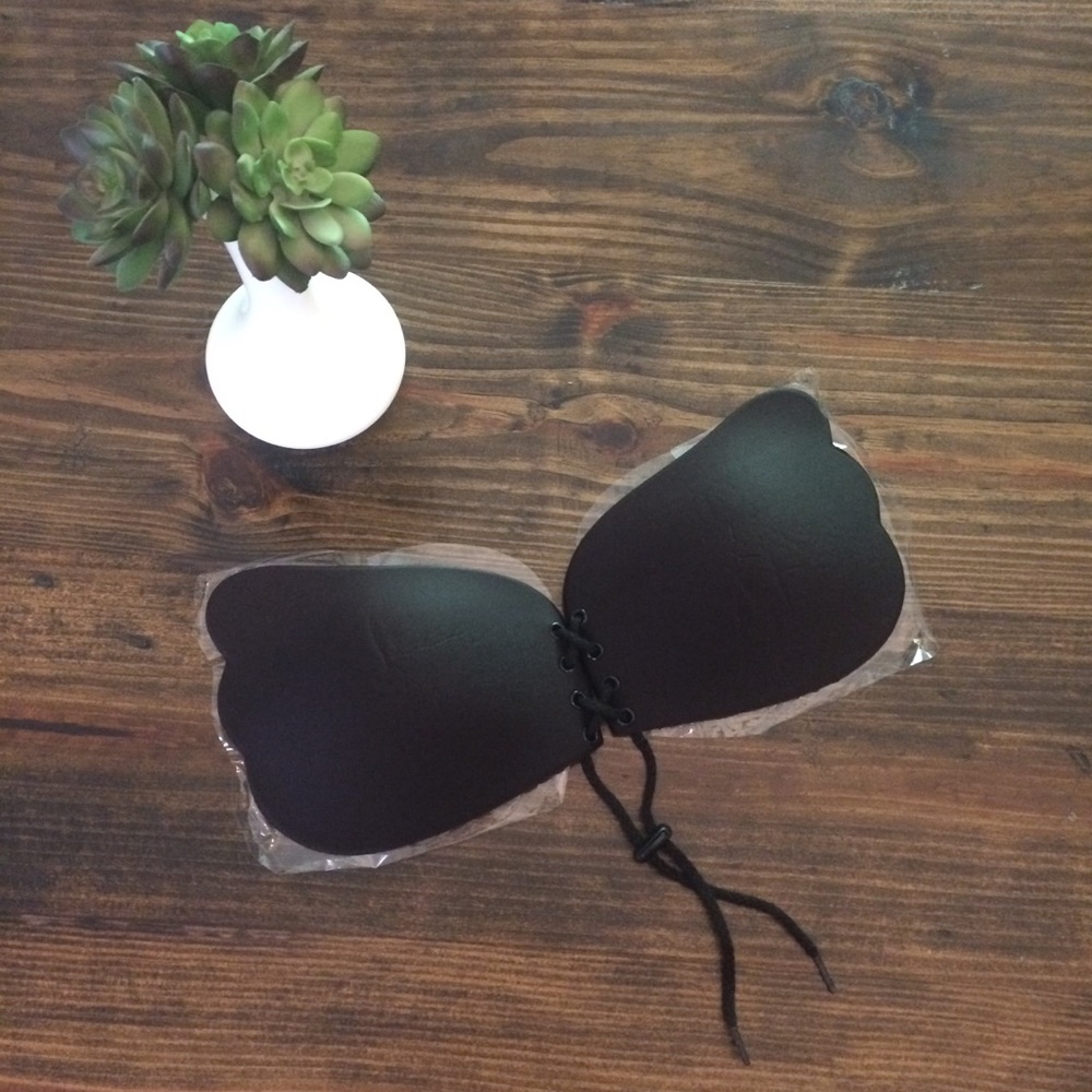 ❤️ Curve Gal Black Butterfly Push Up Bra